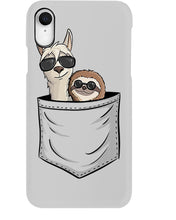 Load image into Gallery viewer, Cool Llama And Sloth In Pocket Meaningful Gift Phone case
