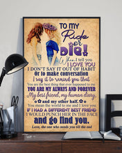 Load image into Gallery viewer, Gift For BFF Ride Or Ride Vertical Poster
