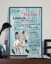 Load image into Gallery viewer, A Friend Gives Hope When Life Is Low Gift For Bestie Vertical Poster
