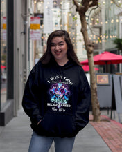 Load image into Gallery viewer, Rose Mandala Pattern I Need You Here Gift For Angel Dad Hoodie
