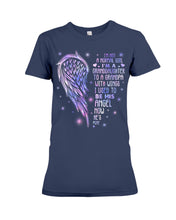 Load image into Gallery viewer, Purple Wings Gift For Angel Grandpa I Used To Be His Angel Ladies Tee
