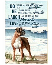 Load image into Gallery viewer, Boxer Dog Be With Those Who Make You Smile Vertical Poster
