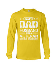 Load image into Gallery viewer, I'm A Dad Husband And A Veteran Gift For Family Unisex Long Sleeve
