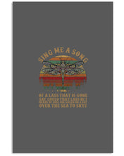 Load image into Gallery viewer, Sing Me A Song Dragonfly Retro Vintage Vertical Poster
