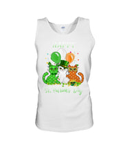 Load image into Gallery viewer, Lovely Cat And Balloons Happy St Patrick's Day Gift For Cat Lovers Unisex Tank Top

