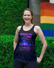 Load image into Gallery viewer, Gift For Angel Grandma Half Of My Heart Is In Heaven Ladies Flowy Tank
