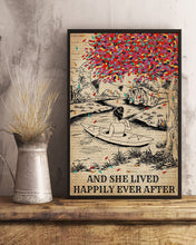 Load image into Gallery viewer, Dictionary And She Lived Happily Ever After With Kayak Vertical Poster
