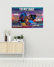 Load image into Gallery viewer, Black People Always Be Your Little Girl Daughter Gift For Dad Horizontal Poster
