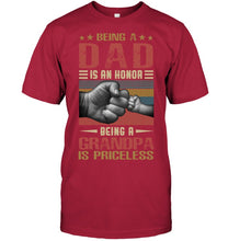Load image into Gallery viewer, Being A Dad And Being A Grandpa Meaningful Gift For Family Guys Tee
