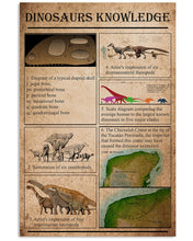 Load image into Gallery viewer, Something You Should Know About Dinosaurs Knowledge Vertical Poster
