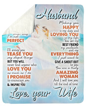 Load image into Gallery viewer, Making You Happy Is My Duty Gift For Husband Sherpa Blanket
