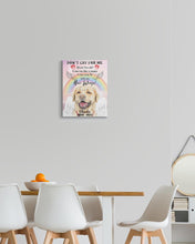 Load image into Gallery viewer, Custom Name Gift For Dog Lovers Golden Retriever Don't Cry For Me Matte Canvas
