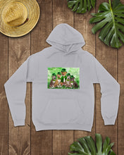 Load image into Gallery viewer, Staffordshire Leprechaun St Patrick's Day Gift For Dog Lovers Hoodie
