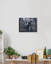 Load image into Gallery viewer, Black Wolf My Love For You Dad Gift For Son Matte Canvas
