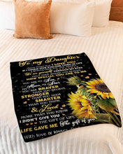 Load image into Gallery viewer, You Are My Sun Moon And Star Dad Gift For Daughter Fleece Blanket

