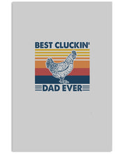 Load image into Gallery viewer, Best Cluckin' Dad Ever Retro Vintage Gift For Dad Vertical Poster
