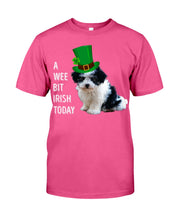 Load image into Gallery viewer, Mal-Shi Irish Today St. Patrick's Day Printed Mug Guys Tee
