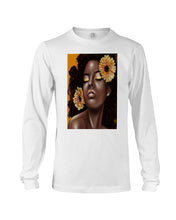 Load image into Gallery viewer, Black Girl With Sunflower On Head Gift Unisex Long Sleeve
