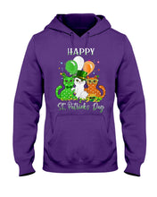 Load image into Gallery viewer, Lovely Cat And Balloons Happy St Patrick's Day Gift For Cat Lovers Hoodie
