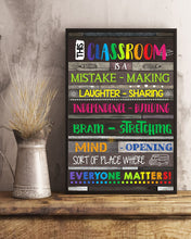 Load image into Gallery viewer, This Classroom Is A Mistake Making Laughter Sharing Vertical Poster
