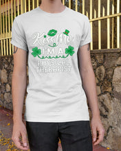 Load image into Gallery viewer, Physical Therapist Green Lip Shamrock St. Patrick's Day Color Changing Mug Guys Tee
