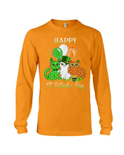 Load image into Gallery viewer, Lovely Cat And Balloons Happy St Patrick's Day Gift For Cat Lovers Unisex Long Sleeve
