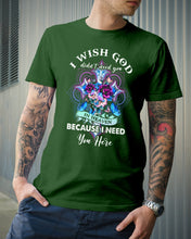 Load image into Gallery viewer, Rose Mandala Pattern I Need You Here Gift For Angel Dad Guys Tee
