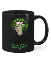 Load image into Gallery viewer, Keep Silent Sparkling Green Lips St Patrick's Day Gift Mug
