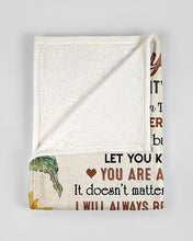 Load image into Gallery viewer, Elephant Son Gift For Mom I Will Always Be Your Little Boy Fleece Blanket
