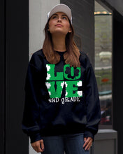 Load image into Gallery viewer, 2nd Grade Love White Clover St Patrick's Day Gift For Teacher Sweatshirt

