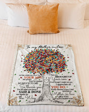 Load image into Gallery viewer, Colorful Tree Gift For Mother In Law You've Meant So Much To Me Fleece Blanket

