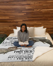 Load image into Gallery viewer, Custom Name Grandma Gift For Grandson T Rex The Rest Of Mine Sherpa Blanket
