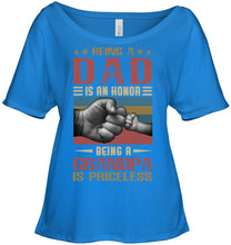 Load image into Gallery viewer, Being A Dad And Being A Grandpa Meaningful Gift For Family Ladies Tee
