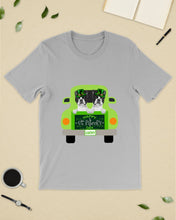 Load image into Gallery viewer, Boston Terrier Let's Go Travel Green Car St Patrick's Day Gift For Dog Lovers Guys Tee
