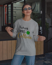 Load image into Gallery viewer, Shamrock Future Mrs Collins St Patrick's Day Unisex Long Sleeve
