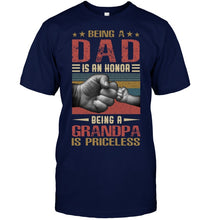 Load image into Gallery viewer, Being A Dad And Being A Grandpa Meaningful Gift For Family Guys Tee
