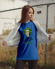 Load image into Gallery viewer, Keep Silent Sparkling Green Lips St Patrick's Day Gift Guys Tee
