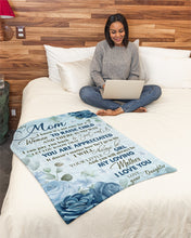 Load image into Gallery viewer, Blue Rose Daughter Gift For Mom I Will Always Be Your Girl Fleece Blanket
