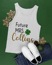 Load image into Gallery viewer, Shamrock Future Mrs Collins St Patrick's Day Unisex Tank Top
