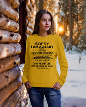 Load image into Gallery viewer, A Freaking Awesome Husband Is My Life Sweatshirt
