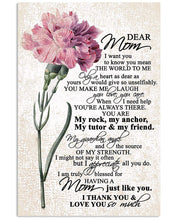 Load image into Gallery viewer, Pink Flower The Source Of My Strength Gift For Mom Vertical Poster
