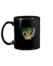 Load image into Gallery viewer, German Shepherd Green And White Clover Design St Patrick's Day Gift For Dog Lovers Mug
