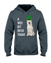 Load image into Gallery viewer, White Siberian Husky Irish Today Dog Lovers St. Patrick's Day Printed Mug Hoodie
