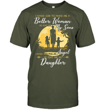 Load image into Gallery viewer, I Asked God To Make Me A Better Woman Guys Tee
