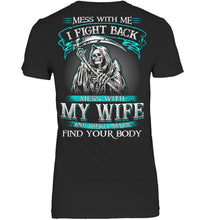 Load image into Gallery viewer, Gift For Family Mess With My Wife Ladies V-Neck
