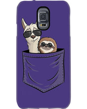 Load image into Gallery viewer, Cool Llama And Sloth In Pocket Meaningful Gift Phone case
