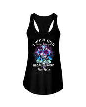 Load image into Gallery viewer, Rose Mandala Pattern I Need You Here Gift For Angel Dad Ladies Flowy Tank

