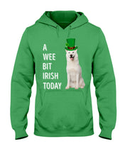 Load image into Gallery viewer, White Siberian Husky Irish Today Dog Lovers St. Patrick's Day Printed Mug Hoodie
