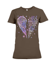 Load image into Gallery viewer, Purple Wings Gift For Angel Grandpa I Used To Be His Angel Ladies Tee
