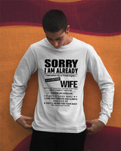 Load image into Gallery viewer, She's My Whole World Gift For Husband Unisex Long Sleeve
